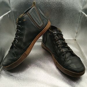 Cushe Black Leather Chukka Boots Men's Size 10